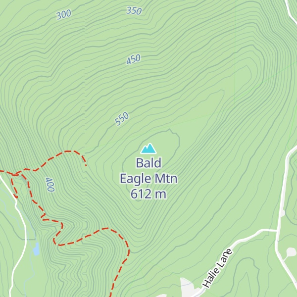 Map of Bald Eagle Mtn
