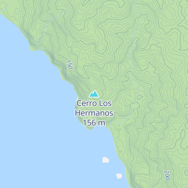 Map of Cerro Los Hermanos