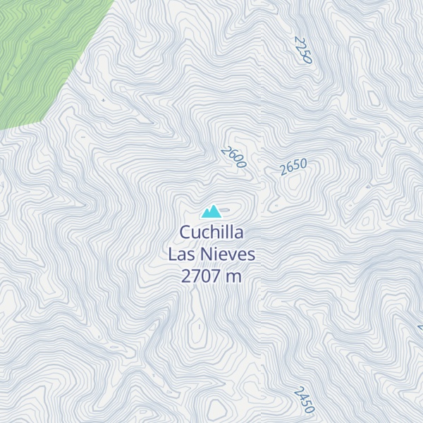 Map of Cuchilla Las Nieves