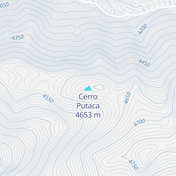 Map of Cerro Putaca