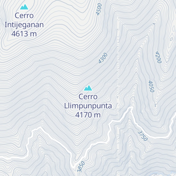 Map of Cerro Llimpunpunta