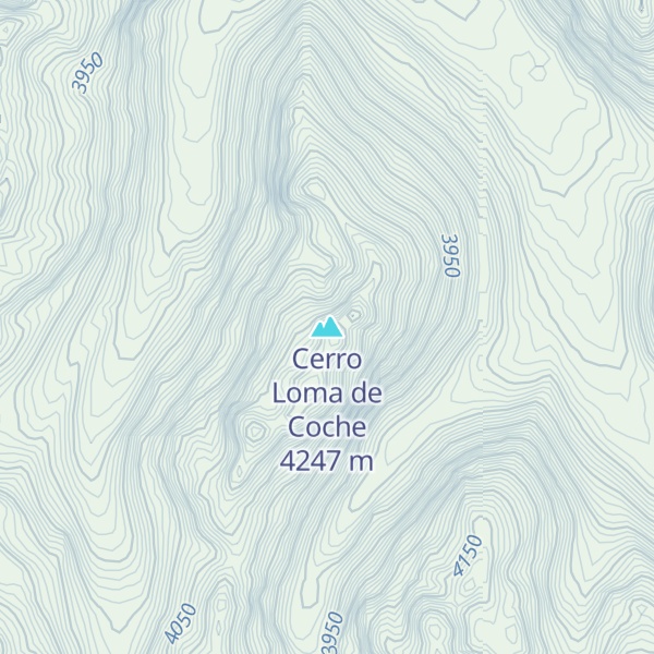 Map of Cerro Loma de Coche