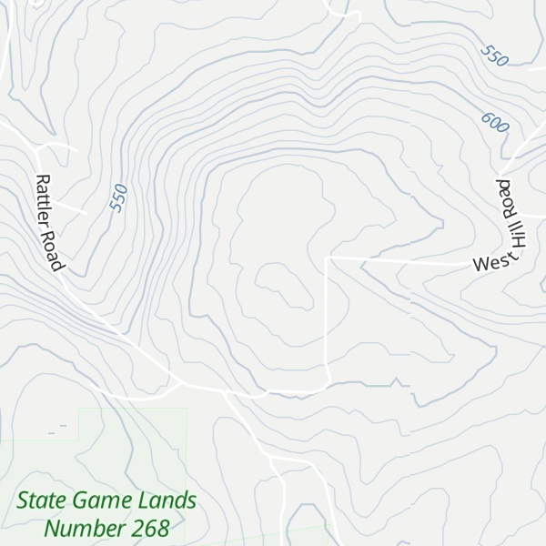 Map of East Hill