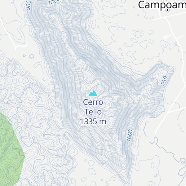 Map of Cerro Tello