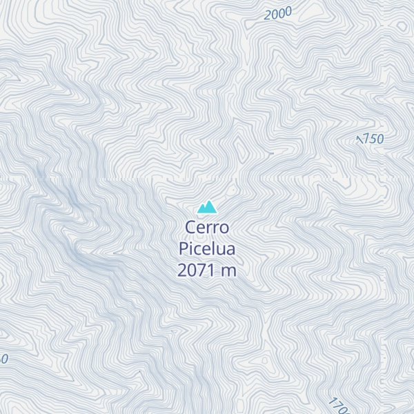 Map of Cerro Picelua