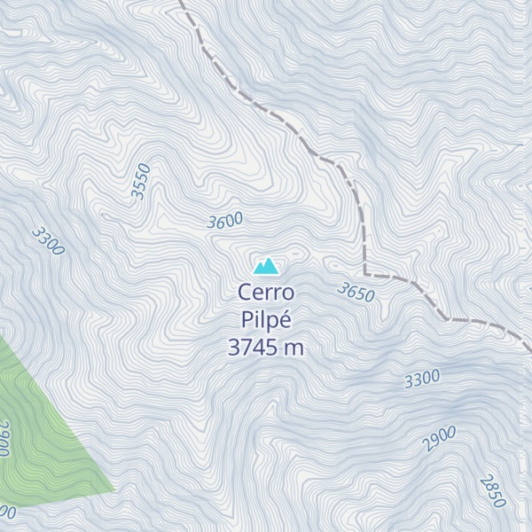 Map of Cerro Pilpé