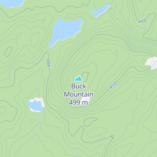 Map of Buck Mountain