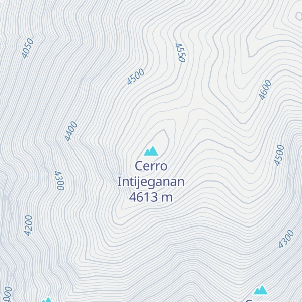 Map of Cerro Intijeganan