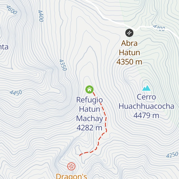 Map of Refugio Hatun Machay