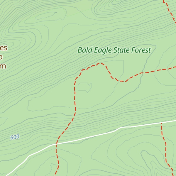 Map of Thick Mountain