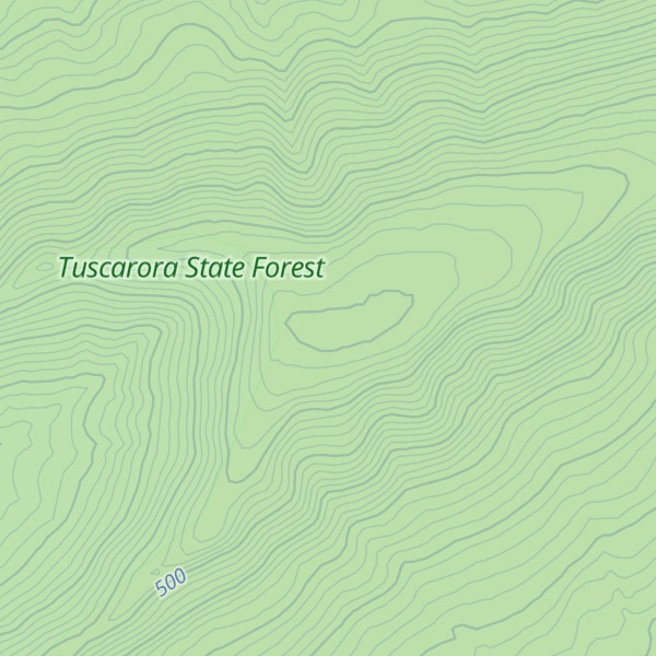 Map of Colonel Denning S.P. Mtn