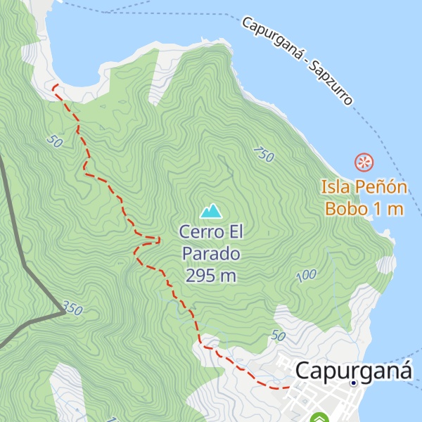 Map of Cerro El Parado