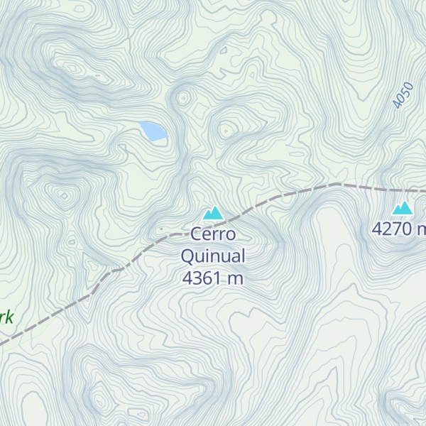 Map of Cerro Quinual