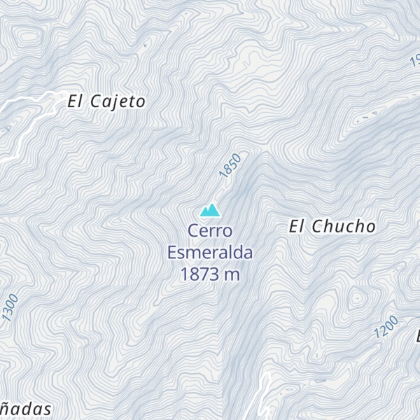 Map of Cerro Esmeralda