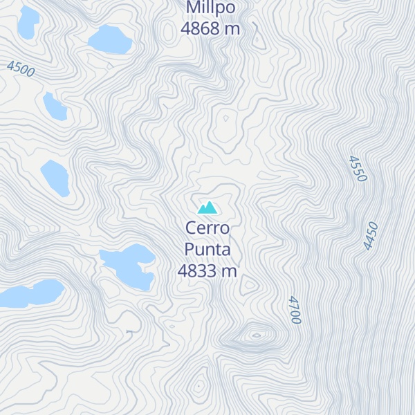 Map of Cerro Punta