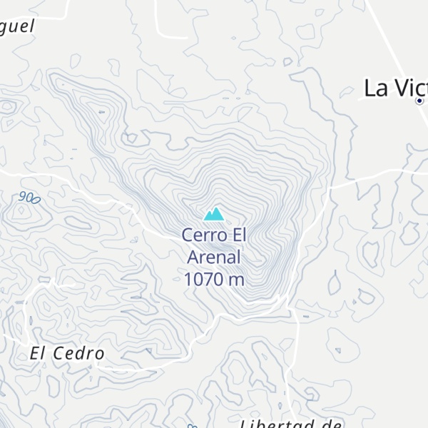 Map of Cerro El Arenal