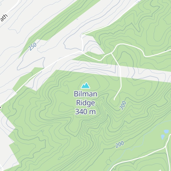 Map of Bilman Ridge