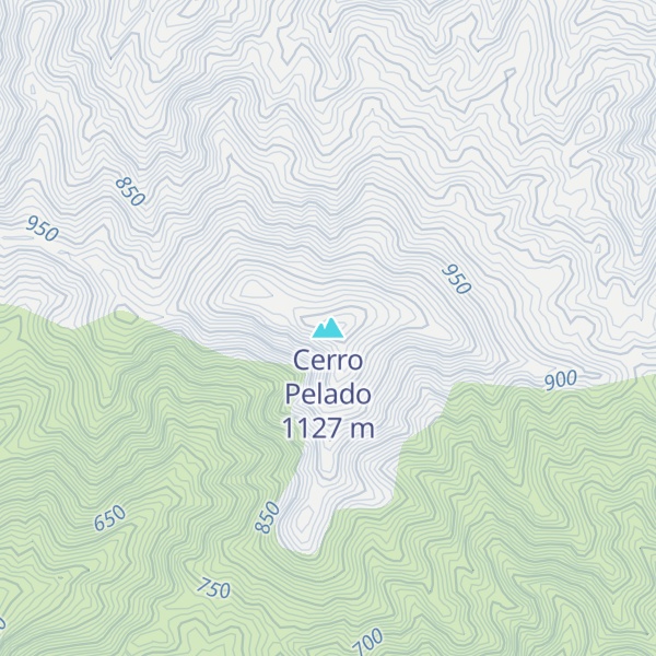 Map of Cerro Pelado