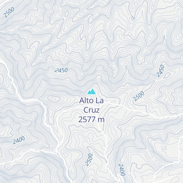 Map of Alto La Cruz
