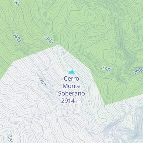 Map of Cerro Monte Soberano