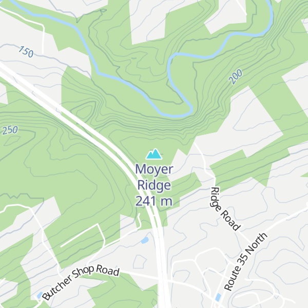 Map of Moyer Ridge
