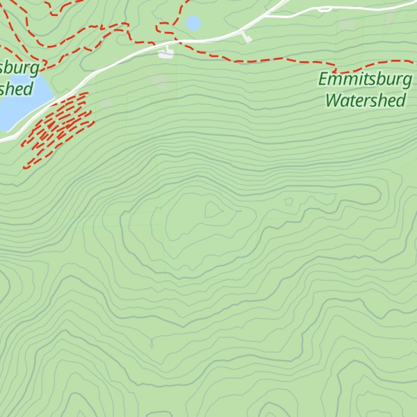 Map of Carrick Knob