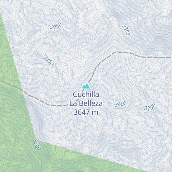 Map of Cuchilla La Belleza