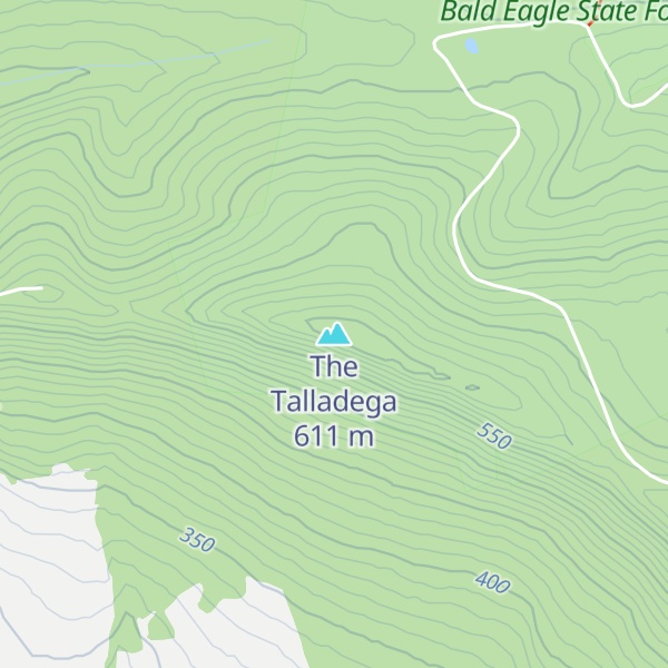 Map of The Talladega