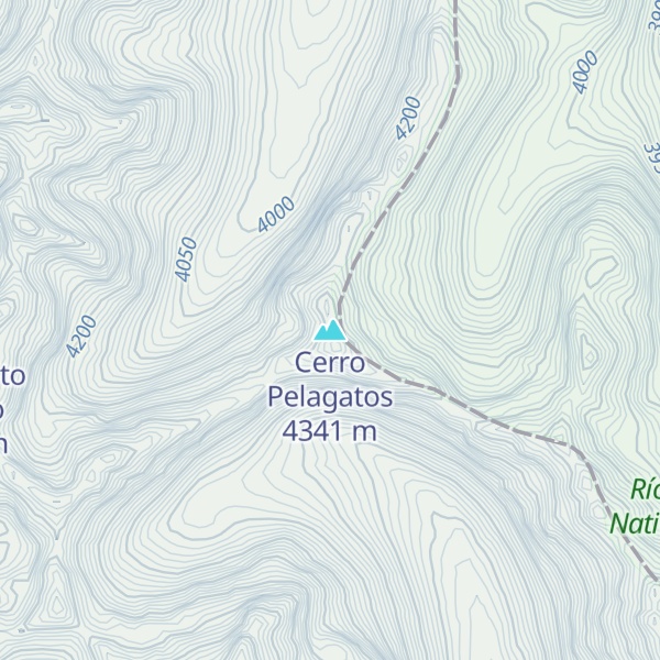 Map of Cerro Pelagatos