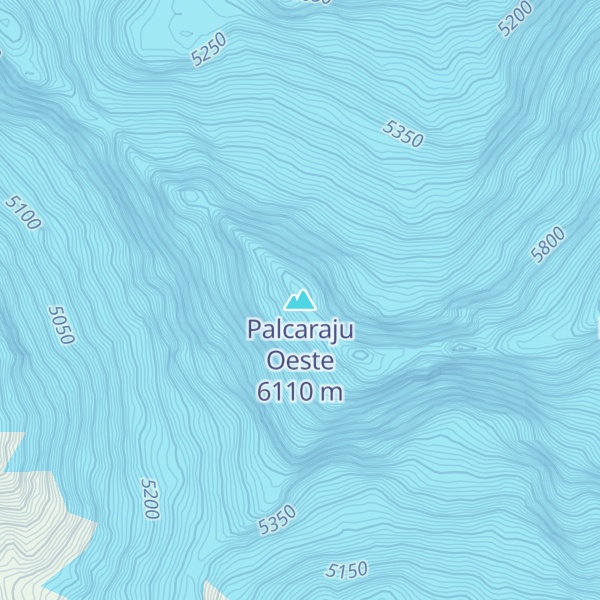 Map of Palcaraju Oeste