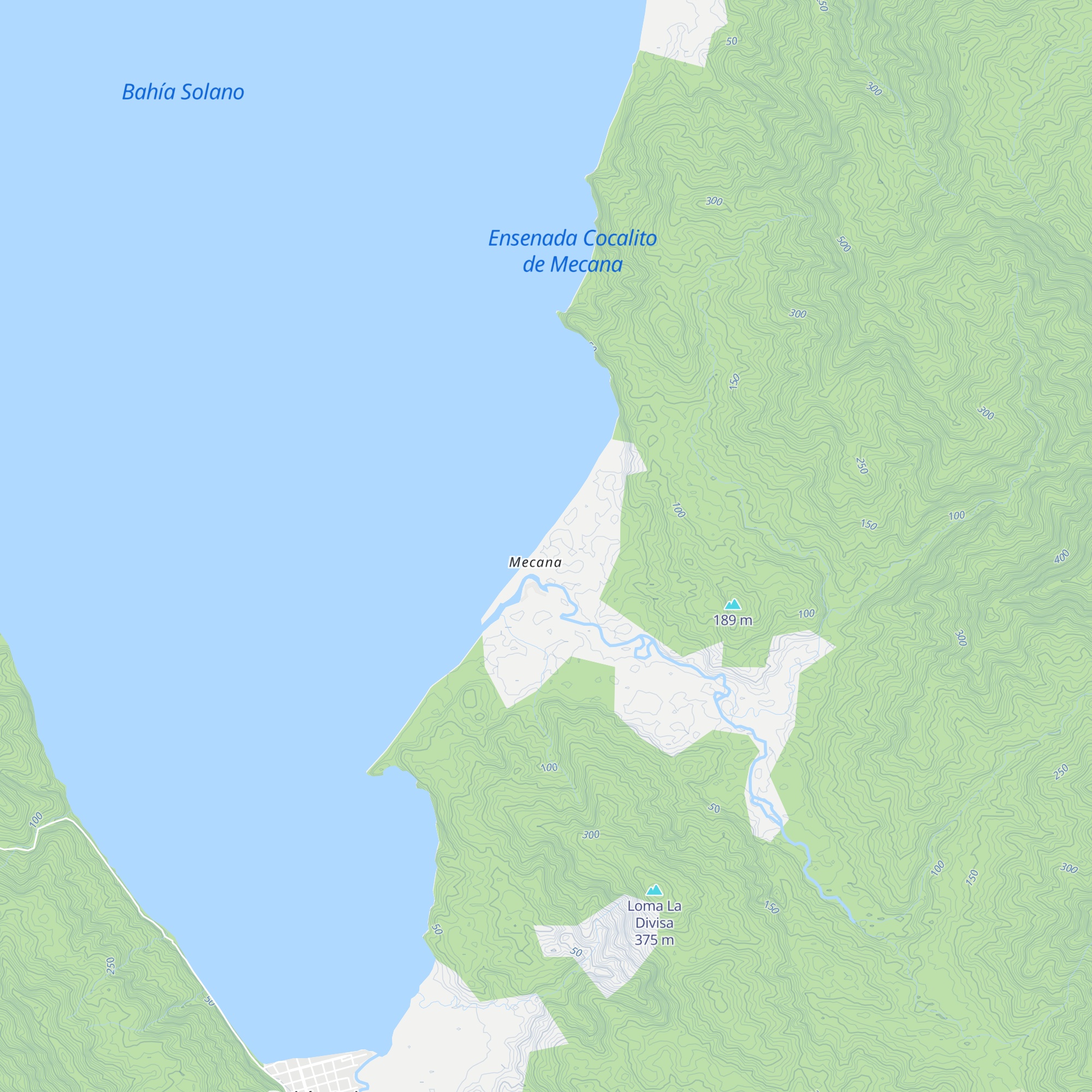 Paraíso Escondido map