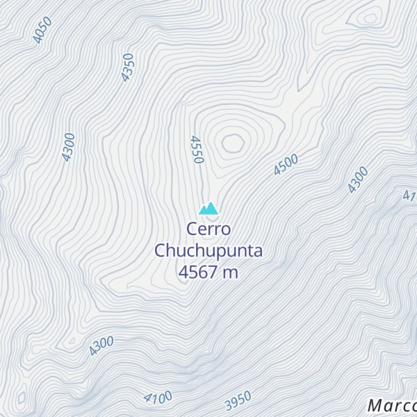 Map of Cerro Chuchupunta