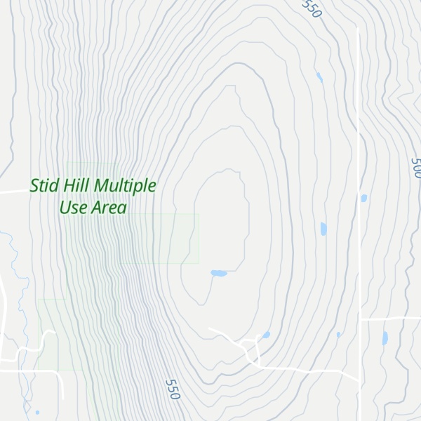 Map of Stid Hill