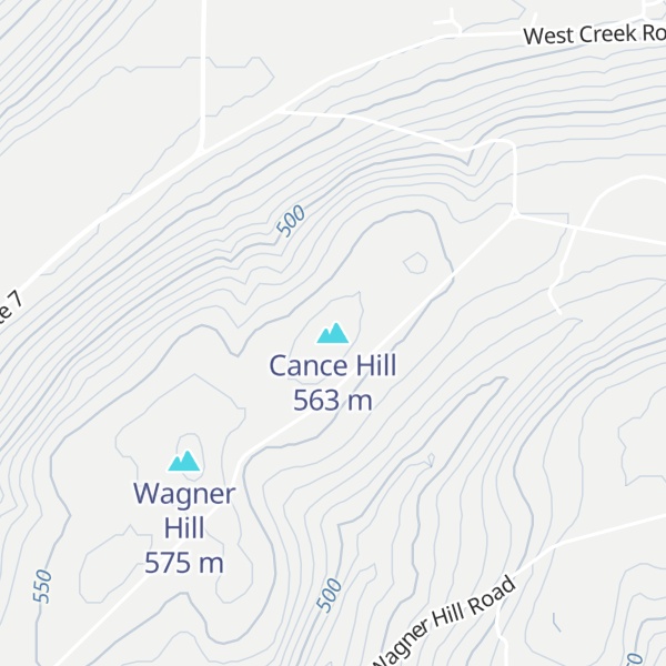 Map of Cance Hill