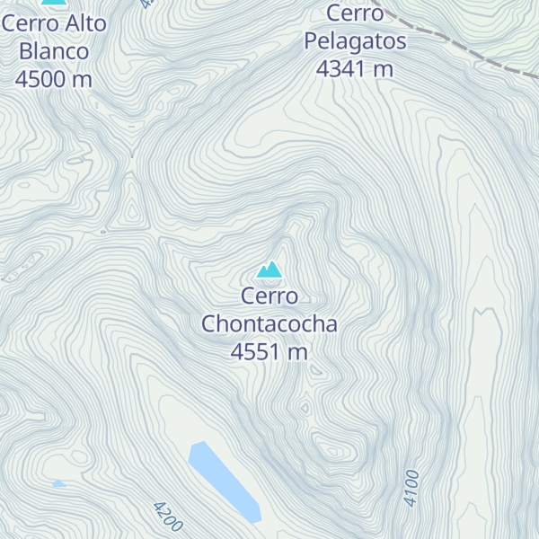 Map of Cerro Chontacocha