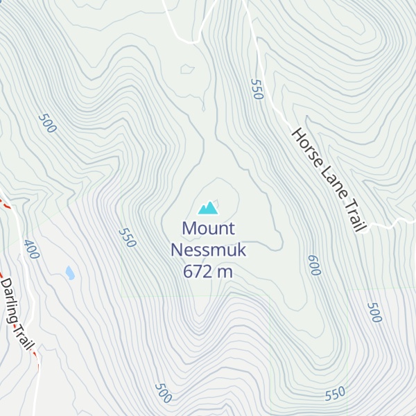 Map of Mount Nessmuk