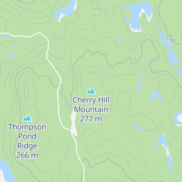 Map of Cherry Hill Mountain