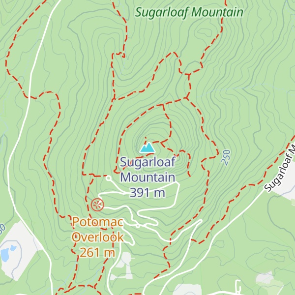 Map of Sugarloaf Mountain