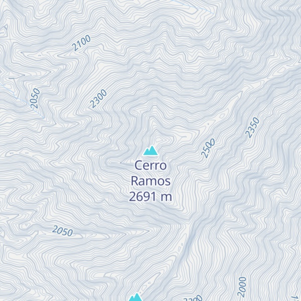 Map of Cerro Ramos