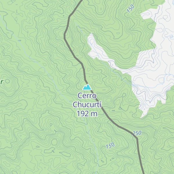 Map of Cerro Chucurtí