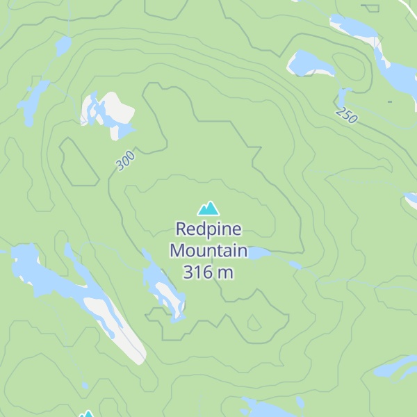 Map of Redpine Mountain
