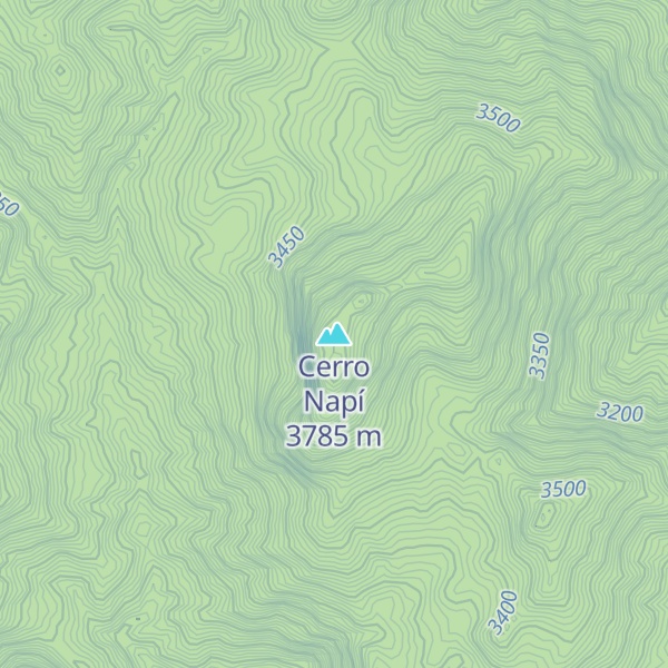 Map of Cerro Napí