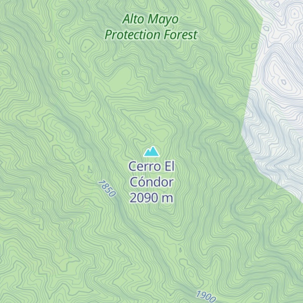 Map of Cerro El Cóndor