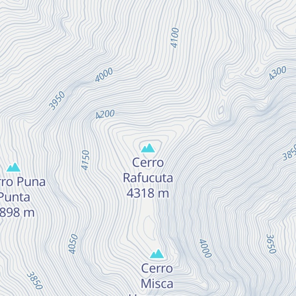Map of Cerro Rafucuta
