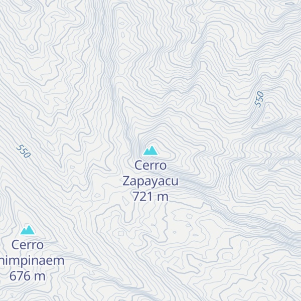 Map of Cerro Zapayacu