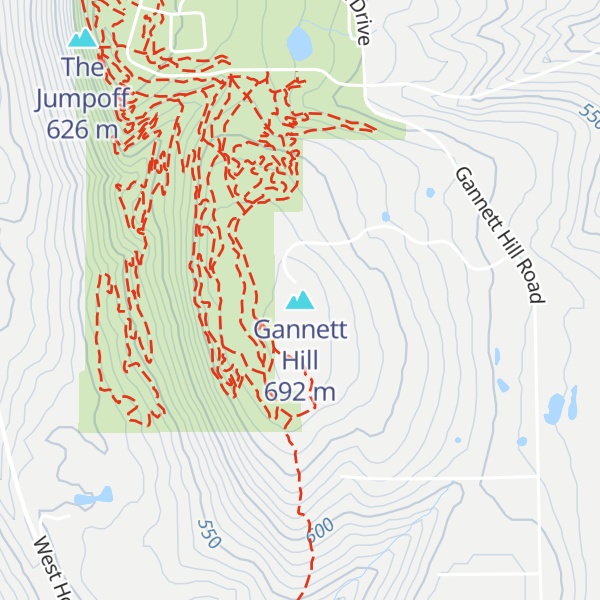 Map of Gannett Hill