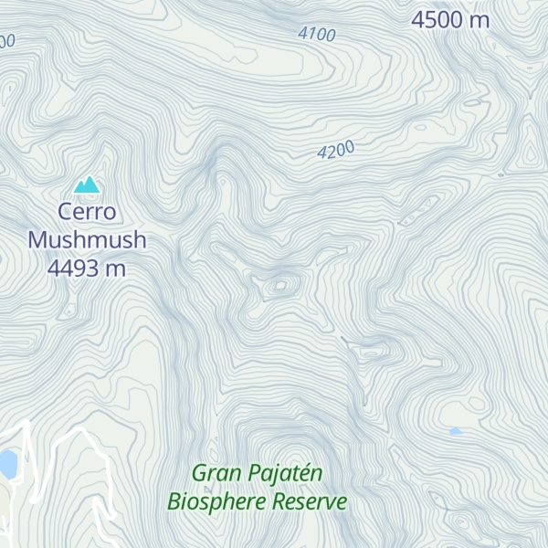 Map of Cerro Alto Chúcaro