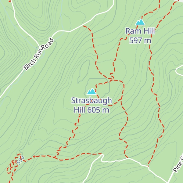 Map of Strasbaugh Hill
