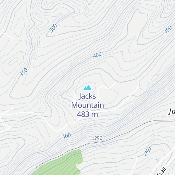 Map of Jacks Mountain
