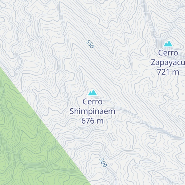 Map of Cerro Shimpinaem